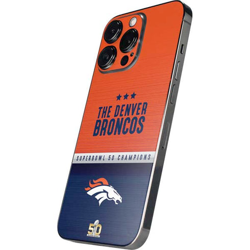 NFL Denver Broncos Super Bowl 50 Champions iPhone 16 Pro Skin